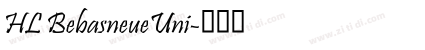 HL BebasneueUni字体转换